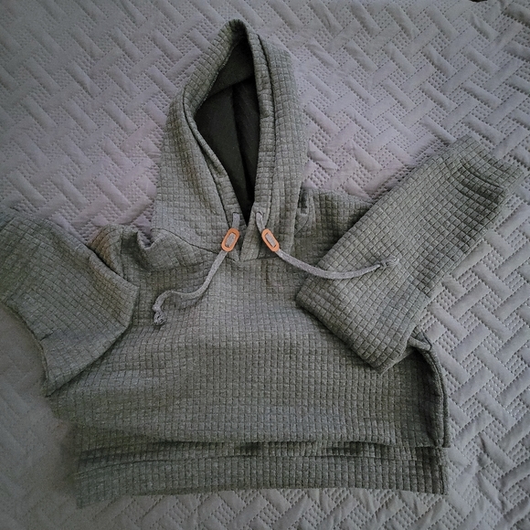 XL Grey Polo Mano Hoodie Textured - Picture 2 of 2